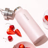 EVER ECO Stainless Steel Drink Bottle - Double Wall Vacuum Insulated - Rose - 500ml
