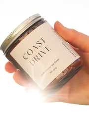 Load image into Gallery viewer, Scents Journey Coconut Soy Wax Candle COAST DRIVE (Sea Salt + Sandalwood + Eucalyptus Mint) 230g