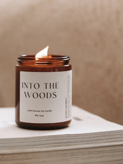 Load image into Gallery viewer, Scents Journey Coconut Soy Wax Candle INTO THE WOODS (Bergamot + Sandalwood + Oud) 230g