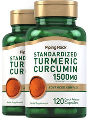 Load image into Gallery viewer, PIPING ROCK Turmeric Curcumin - 1500mg - 120 capsules