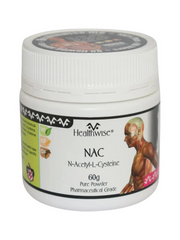 Load image into Gallery viewer, HealthWise NAC (N-Acetyl-L-Cysteine) Amino Acid Powder - 60g