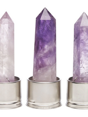Load image into Gallery viewer, Summer Salt Body Amethyst Crystal Elixir - Glass Water Bottle 550mL + Neoprene Sleeve