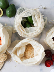 Load image into Gallery viewer, Ever Eco Cotton Net Produce Bags 4 x Large Bags (30x40cm each) - The Healthy Household