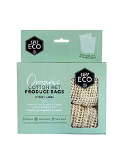 Load image into Gallery viewer, Ever Eco Cotton Net Produce Bags 4 x Large Bags (30x40cm each) - The Healthy Household