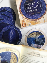 Load image into Gallery viewer, Crystal Medicine Oracle Shamanism Cards By Rachelle Charman (Artwork by Len Hibble) *LAST ONE*