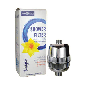 Enviro Products Designer Shower Filter (Chrome) With Aromatherapy Ring - Lasts up to 12 Months