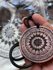 Load image into Gallery viewer, GeoAlchemic Elite Protection Pendants: Shungite + Copper + Resin + Activation Symbols