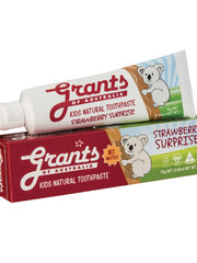 Load image into Gallery viewer, Grants Kids Natural Toothpaste Strawberry Surprise 75g SLS FREE VEGAN - The Healthy Household