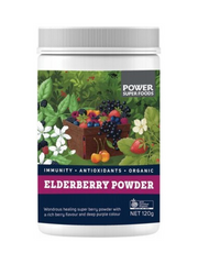 Load image into Gallery viewer, Power Ssuper Foods Elderberry Powder 120g - Immunity, Organic, Antioxidants