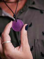 Load image into Gallery viewer, Orgone Effects STELLAR PENDANT VIOLET FLAME® Portable Personal EMR Protection