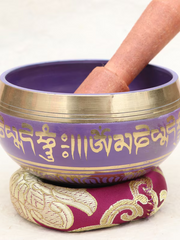 Load image into Gallery viewer, SALTCO Tibetan Singing Bowl, Red, Medium - 12cm
