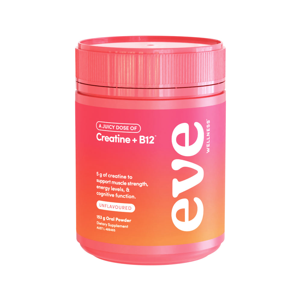 eve WELLNESS Creatine + B12 For Muscle Strength & Energy - 153g Oral P ...
