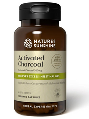 Load image into Gallery viewer, **SUPPLIER OUT OF STOCK UNTIL DEC 25**NATURE&#39;S SUNSHINE Activated Charcoal 260mg - 100 caps
