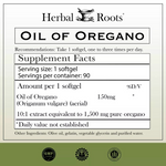 Load image into Gallery viewer, Herbal Roots OIL OF OREGANO PROMOTES GUT HEALTH &amp; IMMUNE SYSTEM 150mg - 90 Softgels High Potency
