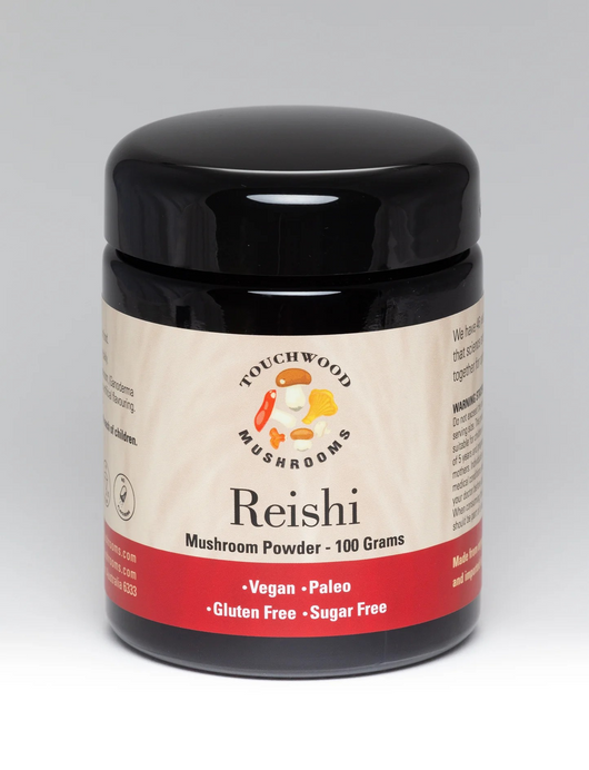 Touchwood Mushrooms Organic REISHI Mushroom Powder - 100g CALMING, RELAXING, SLEEP