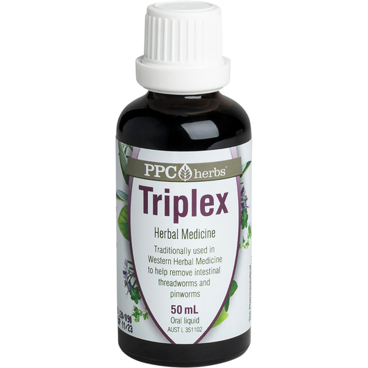 PPC Herbs Tri-Plex - Natural Herbal Remedy for Intestinal Worms 50mL