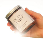Load image into Gallery viewer, Scents Journey Coconut Soy Wax Candle COAST DRIVE (Sea Salt + Sandalwood + Eucalyptus Mint) 230g
