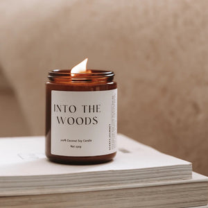 Scents Journey Coconut Soy Wax Candle Into The Woods (Bergamot + Sandalwood + Oud) 230g