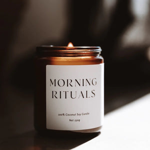 Scents Journey Coconut Soy Wax Candle Morning Rituals (Frankincense + Lavender + Ylang Ylang) 230g