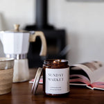 Load image into Gallery viewer, Scents Journey Coconut Soy Wax Candle SUNDAY MARKET (Coconut + Frangipani + Lemongrass + Lime) 230g
