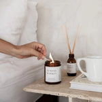 Load image into Gallery viewer, Scents Journey Coconut Soy Wax Candle SUNDAY MARKET (Coconut + Frangipani + Lemongrass + Lime) 230g
