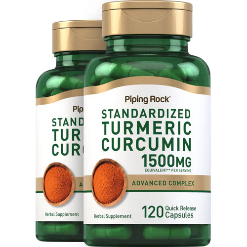 PIPING ROCK Turmeric Curcumin  - 1500mg - 120 capsules