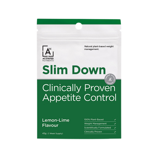 Activated Nutrients Slim Down Plant Baseed 100% Natural Appetite Control, Lemon/Lime
