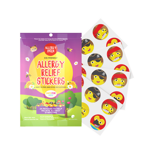 NATPAT Allergy Relief Stickers - 24pack  100% Natural Essential Oils