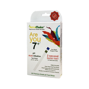 NATRACHOICE ARE YOU 7+pH TEST STRIPS - Single Use - 50 Premium Grade pack