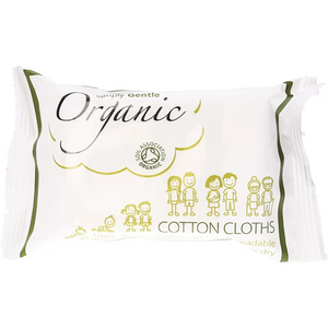 SIMPLY GENTLE Organic Cotton Cloths 30pk SUPER SOFT!!