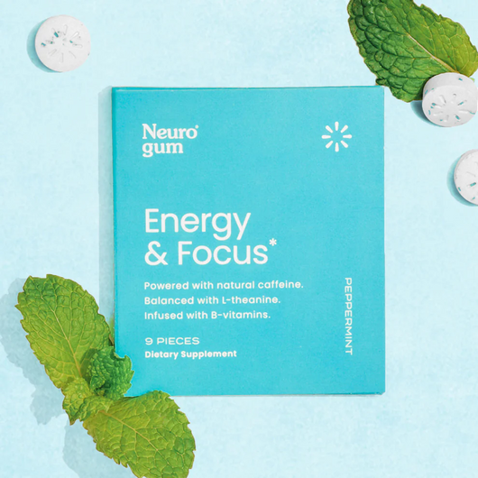 ***VERY LIMITED STOCK **ONLY 12 AVAILABLE**MORE ON ORDER***NEURO GUM - Energy & Focus Boosting Nootropic Gum - 9 piece pack