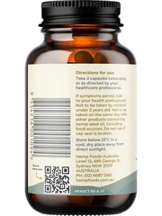 Load image into Gallery viewer, HEMP FOODS AUSTRALIA Pain Relief with Hemp Gold Seed Oil - 60 softgel caps
