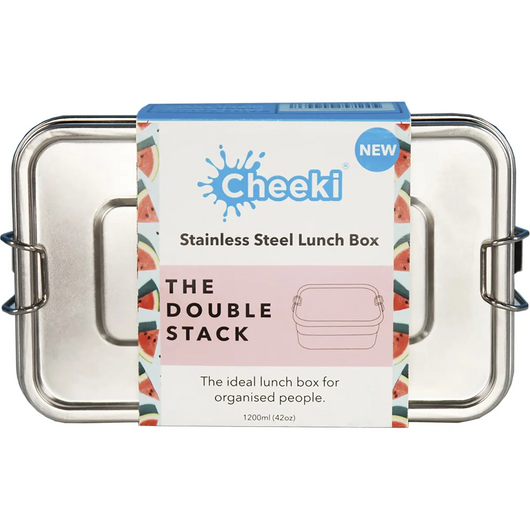 ***20% OFF**LAST ONE***CHEEKI Stainless Steel Lunch Box The Double Stack 1200ml