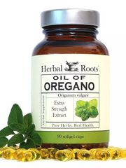 Load image into Gallery viewer, Herbal Roots OIL OF OREGANO PROMOTES GUT HEALTH &amp; IMMUNE SYSTEM 150mg - 90 Softgels High Potency
