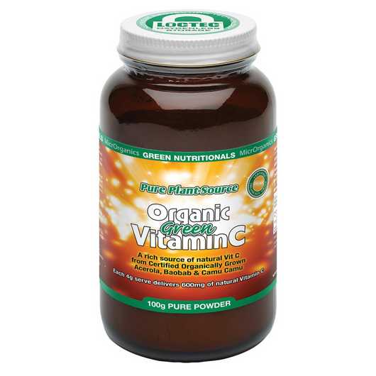 Green Nutritionals Pure Plant-Source Organic VitaminC Powder - 100g