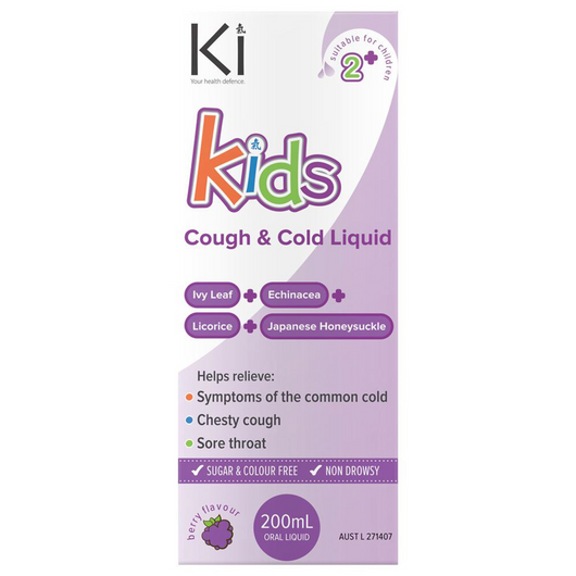 MARTIN & PLEASANCE KI Kids Cough & Cold Oral Liquid - 200ml Berry Flavour