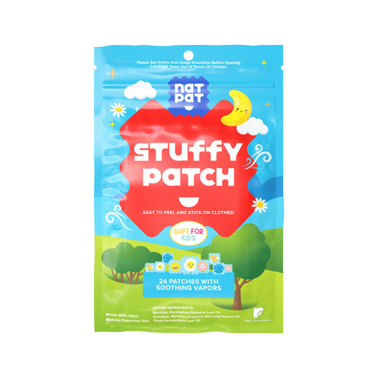 NATPAT Stuffy Patch 100% Natural Essential Oil Patches - 24 pack