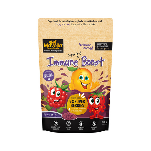 MAVELLA SUPERFOODS FOR KIDS Immune Superfood Smoothie, Boost Berry - 100gm