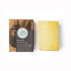 The Aust. Natural Soap Co Beard Shampoo Soap Bar (Sensitive Skin, Vegan) 100g