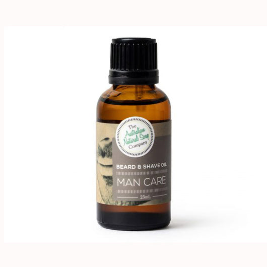 The Aust. Natural Soap Co Man Care Beard & Shave Oil (Vegan) 25mL *LAST ONES*