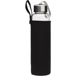 Load image into Gallery viewer, Summer Salt Body Amethyst Crystal Elixir - Glass Water Bottle 550mL + Neoprene Sleeve
