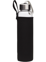 Load image into Gallery viewer, Summer Salt Body Amethyst Crystal Elixir - Glass Water Bottle 550mL + Neoprene Sleeve
