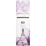 Load image into Gallery viewer, Summer Salt Body Amethyst Crystal Elixir - Glass Water Bottle 550mL + Neoprene Sleeve
