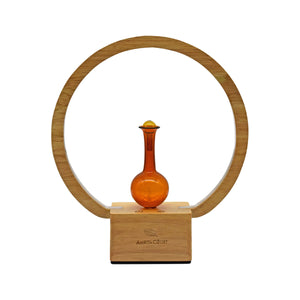 Amrita Court "THE LUNA" Nebuliser (Diffuser) Wooden Base with Ring Light, Large Coverage, 50sqm, Moisture-Free *PRE-ORDER*