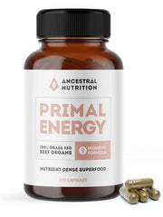 Load image into Gallery viewer, Ancestral Nutrition Primal Energy Women 100% Australian Grass-Fed Organic Organ Superfood 500mg (120 Capsules)
