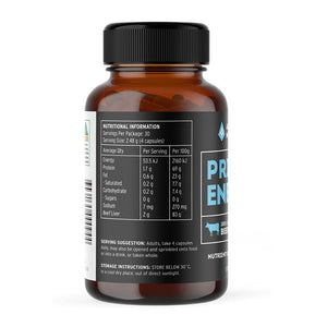Ancestral Nutrition Primal Energy 100% Australian Grass-Fed Organic Beef Liver Capsules 500mg (120 Capsules)