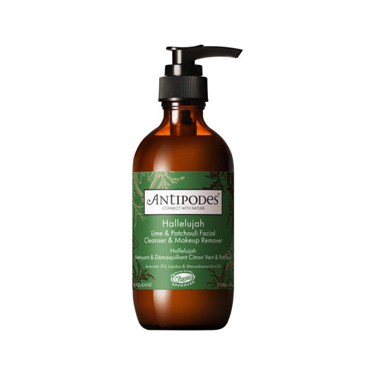 Antipodes Hallelujah Lime & Patchouli Organic Vegan Facial Cleanser & Makeup Remover 200mL