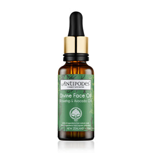 Antipodes Organic Divine Face Oil Organic Avocado Oil & Rosehip 30mL (VEGAN, ORGANIC)