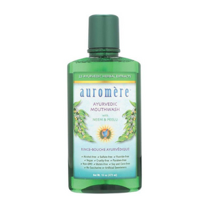 Auromere Ayurvedic Mouthwash with Neem & Peelu 473mL Vegan Non-GMO