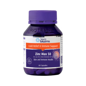 Henry Blooms Zinc Max 50, Zinc Citrate Dihydrate 50mg (60 Capsules)